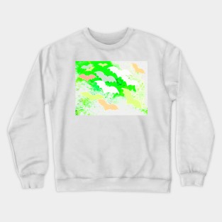 Bats In Flight Pastel Green Crewneck Sweatshirt